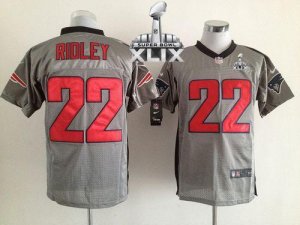 Jerseys Factory Cheap Nike Patriots #22 Stevan Ridley Grey Shado