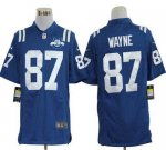 Jerseys Factory Cheap Nike Colts #87 Reggie Wayne Royal Blue Tea