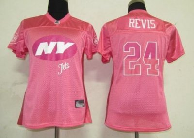 Jerseys Factory Cheap Jets #24 Darrelle Revis Pink 2011 Women's