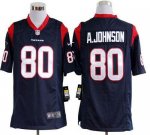 Jerseys Factory Cheap Nike Texans #80 Andre Johnson Navy Blue Te