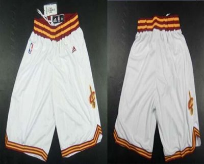 Jerseys Factory Cheap Cleveland Cavaliers White NBA Shorts