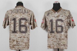 Jerseys Factory Cheap Nike 49ers #16 Joe Montana Camo USMC Men's