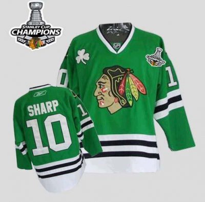 Jerseys Factory Cheap Blackhawks #10 Patrick Sharp Embroidered G