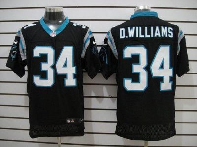 Jerseys Factory Cheap Nike Panthers #34 DeAngelo Williams Black