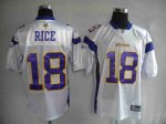 Jerseys Factory Cheap Vikings #18 Sidney Rice White Stitched NFL