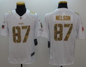 Jerseys Factory Cheap Nike Packers #87 Jordy Nelson White Men's