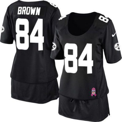 Jerseys Factory Cheap Nike Steelers #84 Antonio Brown Black Team