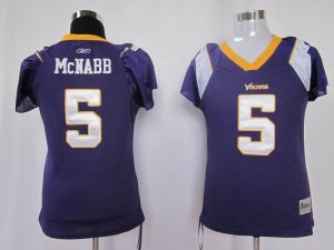 Jerseys Factory Cheap Vikings #5 Donovan McNabb Purple Women's F