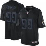 Jerseys Factory Cheap Nike Rams #99 Aaron Donald Black Men's Sti