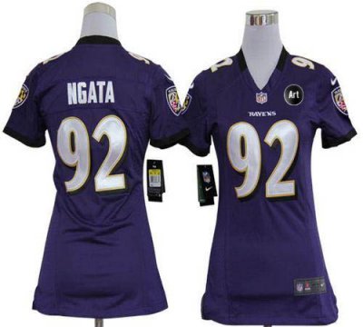 Jerseys Factory Cheap Nike Ravens #92 Haloti Ngata Purple Team C