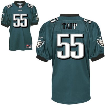 Jerseys Factory Cheap Nike Eagles #55 Darryl Tapp Green Stitched
