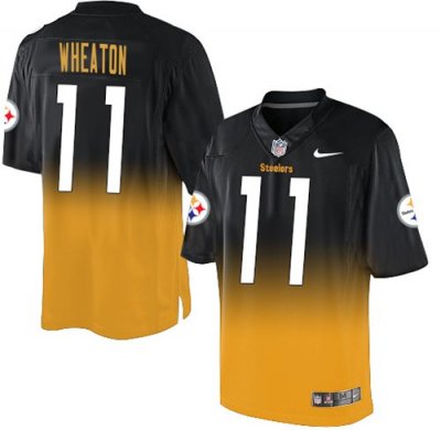 Jerseys Factory Cheap Nike Steelers #11 Markus Wheaton Black/Gol
