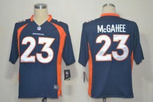 Jerseys Factory Cheap Nike Broncos #23 Willis McGahee Navy Blue