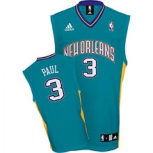 Jerseys Factory Cheap Hornets #3 Chris Paul Embroidered Green NB
