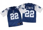 Jerseys Factory Cheap Nike Cowboys #22 Emmitt Smith Navy Blue/Wh
