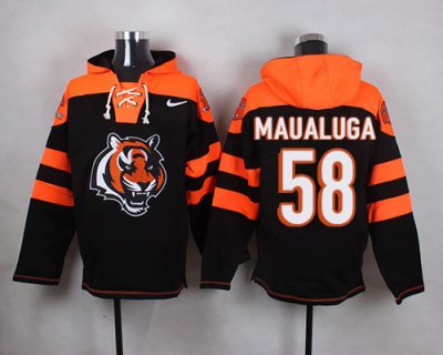 Jerseys Factory Cheap Nike Bengals #58 Rey Maualuga Black Player