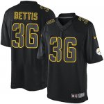 Jerseys Factory Cheap Nike Steelers #36 Jerome Bettis Black Men'