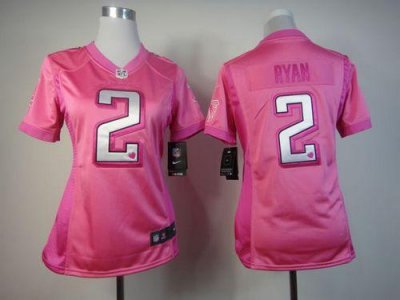Jerseys Factory Cheap Nike Falcons #2 Matt Ryan Pink Women's Be