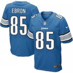 Jerseys Factory Cheap Nike Lions #85 Eric Ebron Blue Team Color