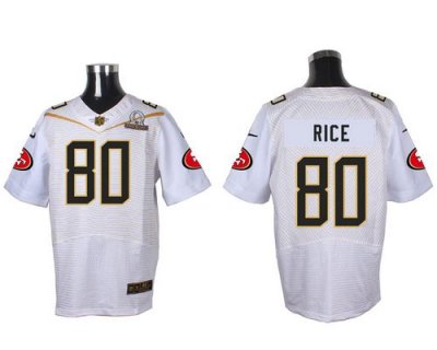 Jerseys Factory Cheap Nike 49ers #80 Jerry Rice White 2016 Pro B
