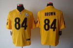 Jerseys Factory Cheap Nike Steelers #84 Antonio Brown Gold Men's