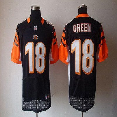 Jerseys Factory Cheap Nike Bengals #18 A.J. Green Black Team Col