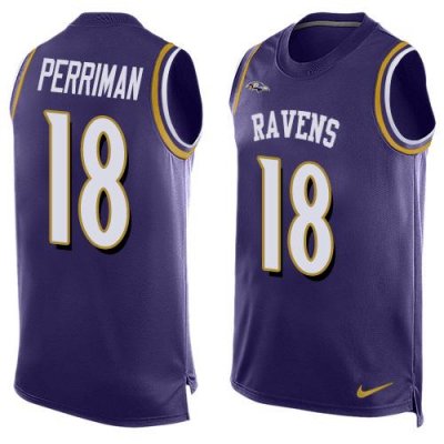Jerseys Factory Cheap Nike Ravens #18 Breshad Perriman Purple Te