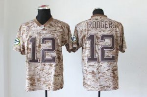 Jerseys Factory Cheap Nike Packers #12 Aaron Rodgers Camo USMC M
