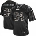 Jerseys Factory Cheap Nike Raiders #34 Bo Jackson New Lights Out