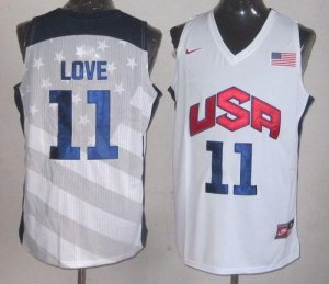 Jerseys Factory Cheap Nike Team USA #11 Kevin Love White 2012 Ol