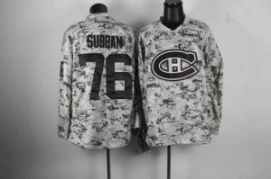 Jerseys Factory Cheap Canadiens #76 PK Subban Camo Embroidered N