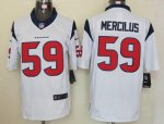 Jerseys Factory Cheap Nike Texans #59 Whitney Mercilus White Men