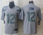 Jerseys Factory Cheap Nike Seahawks #12 Fan Grey Alternate Men's