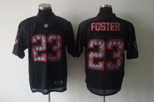 Jerseys Factory Cheap Sideline Black United Texans #23 Arian Fos