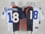 Jerseys Factory Cheap Nike Colts #18 Peyton Manning Navy Blue/Wh