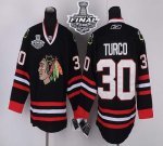 Jerseys Factory Cheap Blackhawks #30 Marty Turco Black With Stan