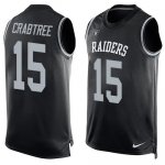 Jerseys Factory Cheap Nike Raiders #15 Michael Crabtree Black Te
