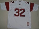Jerseys Factory Cheap Trojans #32 O.J. Simpson White Embroidered
