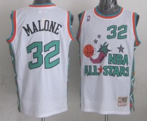 Jerseys Factory Cheap Mitchell And Ness Jazz #32 Karl Malone Whi