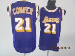 Jerseys Factory Cheap Lakers #21 Michael Cooper Stitched Purple