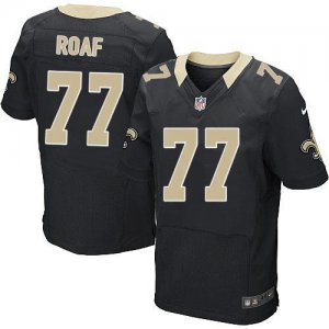 Jerseys Factory Cheap Nike Saints #77 Willie Roaf Black Team Col