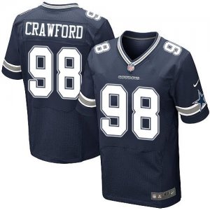 Jerseys Factory Cheap Nike Cowboys #98 Tyrone Crawford Navy Blue