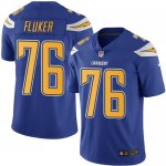 Jerseys Factory Cheap Nike Chargers #76 D.J. Fluker Electric Blu