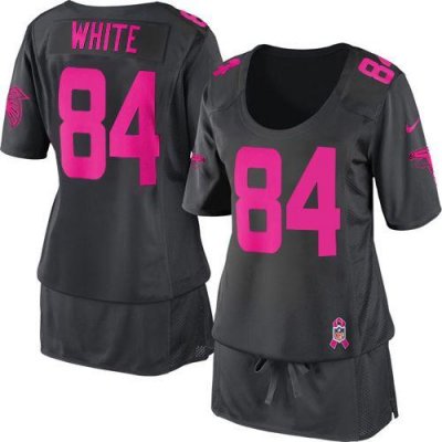 Jerseys Factory Cheap Nike Falcons #84 Roddy White Dark Grey Wom