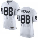 Jerseys Factory Cheap Nike Raiders #88 Clive Walford White Men's