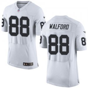 Jerseys Factory Cheap Nike Raiders #88 Clive Walford White Men's