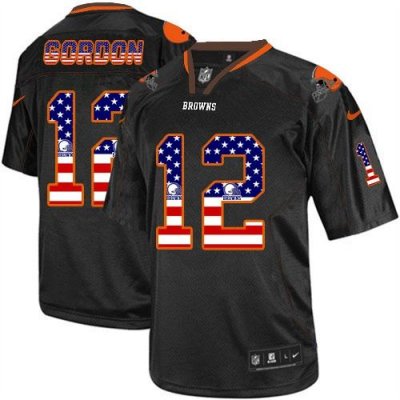 Jerseys Factory Cheap Nike Browns #12 Josh Gordon Black Men's St