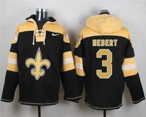 Jerseys Factory Cheap Nike Saints #3 Bobby Hebert Black Player P