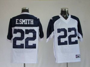 Jerseys Factory Cheap Cowboys #22 Emmitt Smith White Thanksgivin
