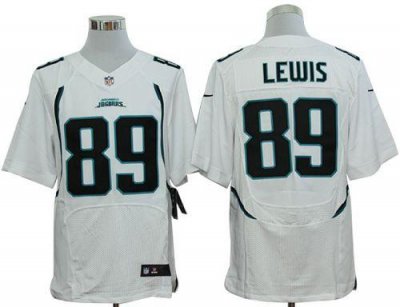 Jerseys Factory Cheap Nike Jaguars #89 Marcedes Lewis White Men'
